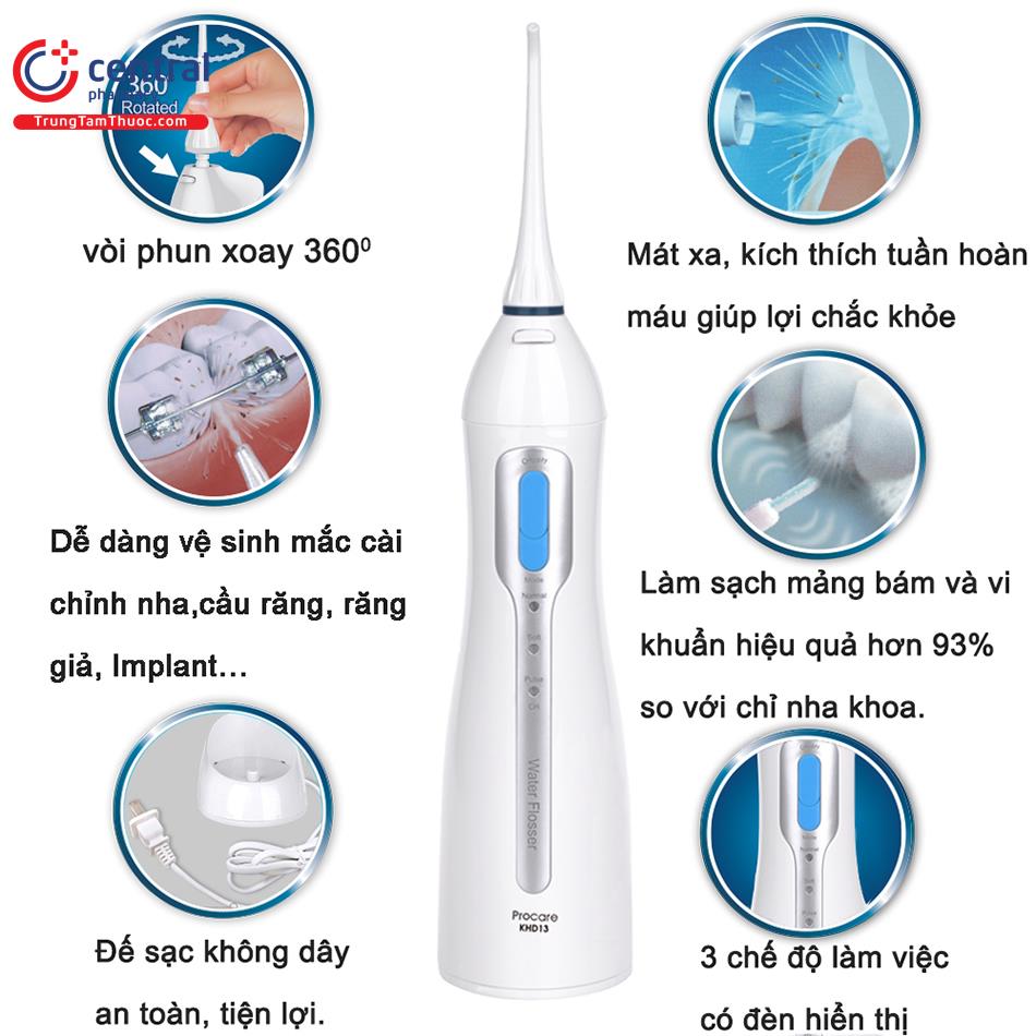 Ưu điểm của Máy tăm nước Procare 