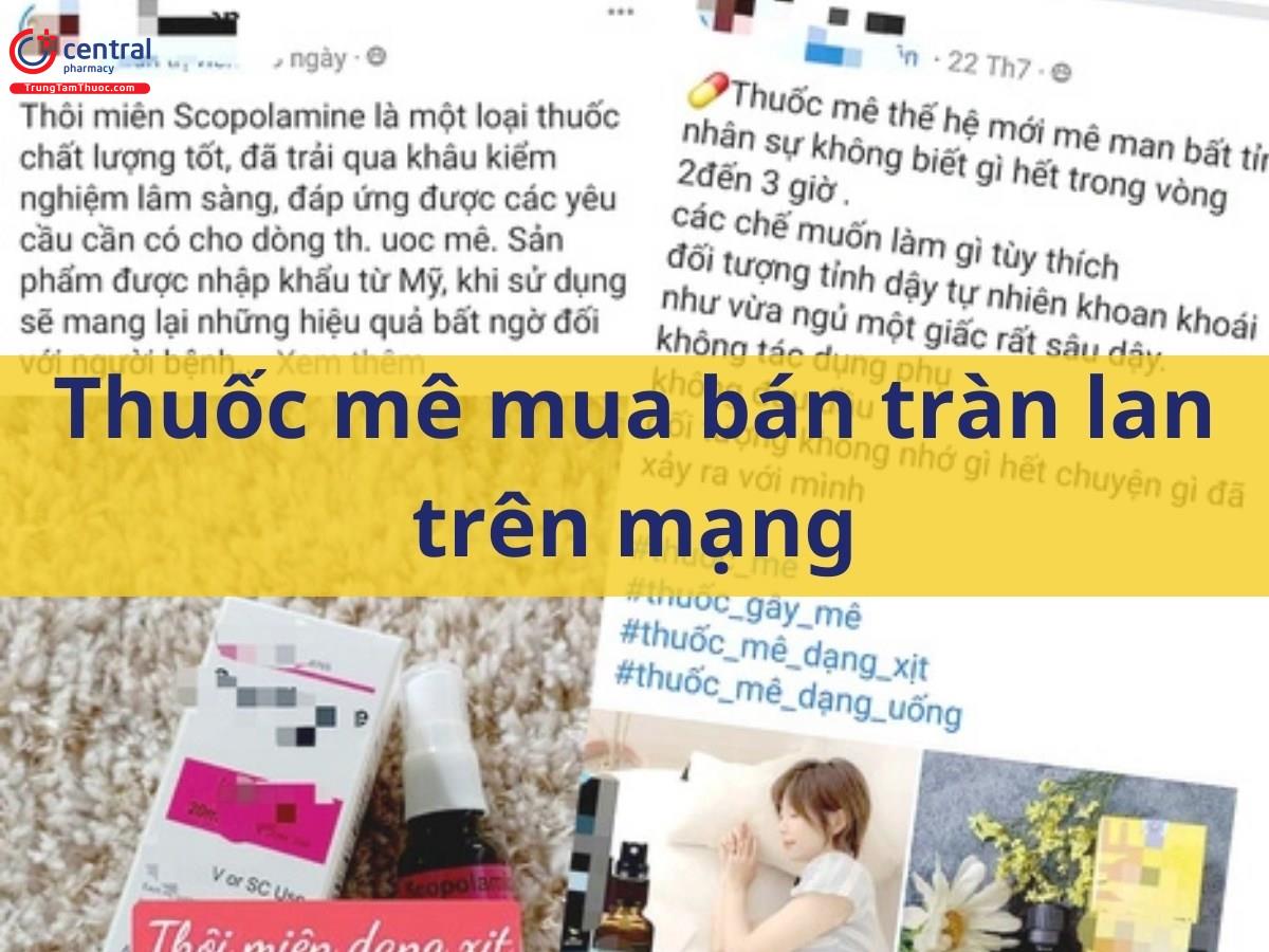 Cảnh báo việc thuốc mê được bán tràn lan trên mạng và những hậu quả khó lường 