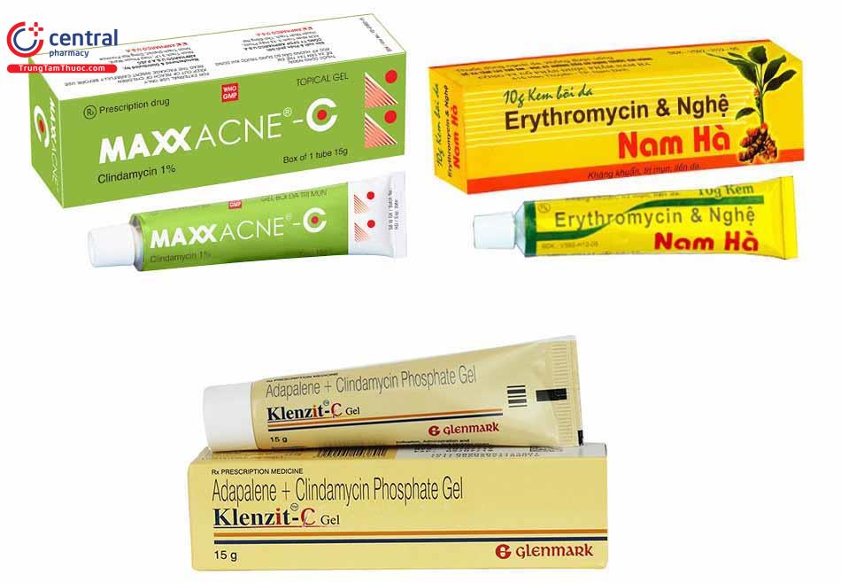 Hình ành thuốc kháng sinh bôi trị mụn trứng cá