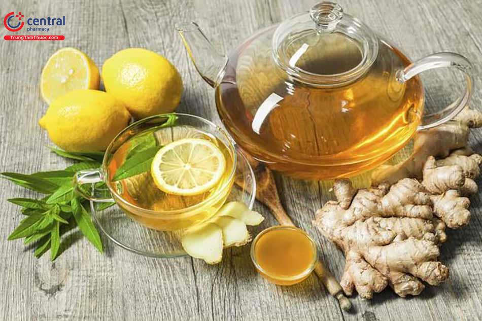 Uống nước gừng để hạ sốt